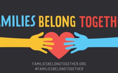People raised their voices during the “Families Belong Together March”